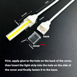Waterproof COB led strip light 24v 10w/m 320 leds/m IP68 for indoor and outdoor
