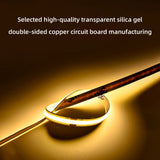 COB led strip lights 12V/24V 8mm flexible high density with adhesive 5M 10M RA90