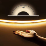 High Density COB LED Strip Lights 400LEDs 12V/24V 5M/10M Flexible with Adhesive Tape 3mm 5mm 8mm Width CRI>90