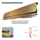 Surface Mount LED Skirting Board Aluminium Profile Kit with White Silicone Cover – 1/2M Low Level Lighting for Residential & Commercial Spaces