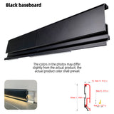 Surface Mount LED Skirting Board Aluminium Profile Kit with White Silicone Cover – 1/2M Low Level Lighting for Residential & Commercial Spaces