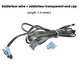 6x9mm Ultra Slim Recessed Under Shelf Light, Solderless Aluminium Profile for LED Strip, 1/2m 12V Under Cabinet Light, 3000K 4000K