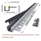 3213 Led strip aluminum channel profile bar for ceramic tile wall and ceiling