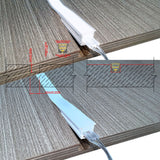 10x10mm LED Neon Flex Strip (24V/10W/m, includes solder-free connectors; suitable for cabinet and curved lighting applications)