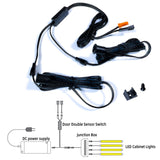 LED Cabinet Light Sensor Switch – Door, Hand Sweep & PIR Motion Control (12V/24V)