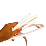10x10mm LED Neon Flex Strip (24V/10W/m, includes solder-free connectors; suitable for cabinet and curved lighting applications)