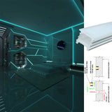 12x12mm Silicone cover profile for DIY led neon light no led strip inside
