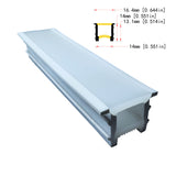 14x14mm Neon Light Silicone Tube Protection for COB/SMD Strips Curved-Friendly