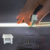 14x14mm Neon Light Silicone Tube Protection for COB/SMD Strips Curved-Friendly