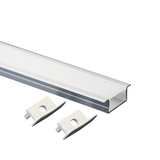 20x10mm Slim Wall Mount or Recessed LED Profile 1M 2M for Groove Lighting in Bespoke Joinery Wall Mounted for Bookshelf & Entertainment Unit Lighting