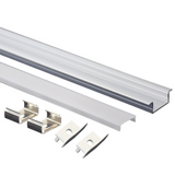 20x10mm Slim Wall Mount or Recessed LED Profile 1M 2M for Groove Lighting in Bespoke Joinery Wall Mounted for Bookshelf & Entertainment Unit Lighting