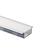 20x10mm Slim Wall Mount or Recessed LED Profile 1M 2M for Groove Lighting in Bespoke Joinery Wall Mounted for Bookshelf & Entertainment Unit Lighting