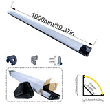 1616H 1m 2m Led aluminum profile channel V shape corner mounted led strip channel 3.3ft 6.6ft