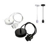 1M E27 Hanging bulb lamp holder ceiling rose light pendant fittings