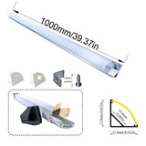 1616H 1m 2m Led aluminum profile channel V shape corner mounted led strip channel 3.3ft 6.6ft