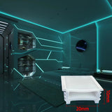 20x10mm Silicone LED Diffuser Cover – Flexible Silicone Housing for Linear Light Strips, Even Glow, Indoor Lighting