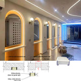 20x10mm Silicone LED Diffuser Cover – Flexible Silicone Housing for Linear Light Strips, Even Glow, Indoor Lighting