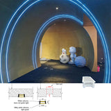 20x10mm Silicone LED Diffuser Cover – Flexible Silicone Housing for Linear Light Strips, Even Glow, Indoor Lighting