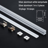 1010B 1M Slim led strip light aluminum channel wall mounted black silver color