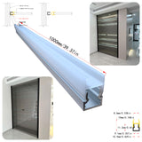 LED Glass Shelf Lighting for Display Cabinet & Showcase, Clamp-On Aluminium Channel, Edge Lit Floating Shelf Light, 12V 24V