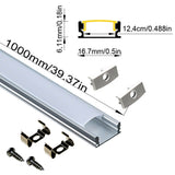 17x7mm LED aluminum profile channel with PC diffuser for led strip light 1m 2m length