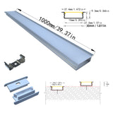 30x10mm Led aluminum profile channel for DIY led ceiling light under cabinet Light 1m 2m surface mounted or recessed installation