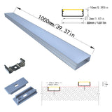 30x10mm Led aluminum profile channel for DIY led ceiling light under cabinet Light 1m 2m surface mounted or recessed installation