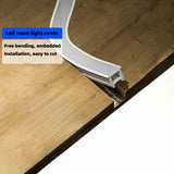 6x6mm 8x8mm Slim Led silicone cover profile of various size soft flexible for DIY led strip light