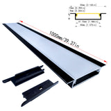 4010A Recessed LED Aluminum Profile Kit for LED Strip – 40mm Wide Embedded Channel for Dual Strip Main Lighting