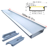 4513A Recessed LED Aluminum Profile Kit for LED Strip – 45mm Wide Embedded Channel for Dual Strip Main Lighting