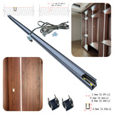 6x9mm Ultra Slim Recessed Under Shelf Light, Solderless Aluminium Profile for LED Strip, 1/2m 12V Under Cabinet Light, 3000K 4000K