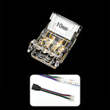 Solderless connector L shape corner connector for COB RGB led strip light