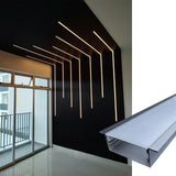 50*20 Wide-Format LED Aluminum Channel 50x20mm with White Cover for Esports Rooms, Exhibition Halls, and Large Space Lighting