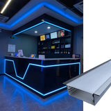 50*20 Wide-Format LED Aluminum Channel 50x20mm with White Cover for Esports Rooms, Exhibition Halls, and Large Space Lighting