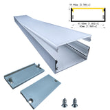 50*20 Wide-Format LED Aluminum Channel 50x20mm with White Cover for Esports Rooms, Exhibition Halls, and Large Space Lighting