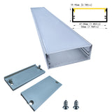 50*20 Wide-Format LED Aluminum Channel 50x20mm with White Cover for Esports Rooms, Exhibition Halls, and Large Space Lighting