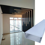 50*20 Wide-Format LED Aluminum Channel 50x20mm with White Cover for Esports Rooms, Exhibition Halls, and Large Space Lighting