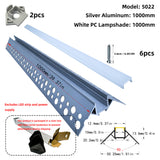 5022 Trimless Outer Corner LED Profile 2M | Seamless 90 Degree External Wall Corner Light