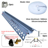 5022 Trimless Outer Corner LED Profile 2M | Seamless 90 Degree External Wall Corner Light