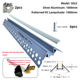 5022 Trimless Outer Corner LED Profile 2M | Seamless 90 Degree External Wall Corner Light