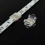 Solderless connector L shape corner connector for COB RGB led strip light