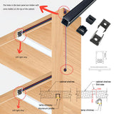 1010B 1M Slim led strip light aluminum channel wall mounted black silver color