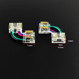 Solderless connector L shape corner connector for COB RGB led strip light