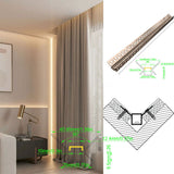 4624 Plaster-in Internal Corner LED Profile 2M Trimless Drywall Aluminum Channel