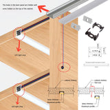 14x7mm Led aluminum channel holder bar profile for cabinet closet led strip light 1m 2m