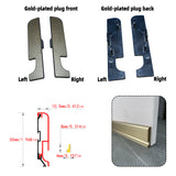 Surface Mount LED Skirting Board Aluminium Profile Kit with White Silicone Cover – 1/2M Low Level Lighting for Residential & Commercial Spaces