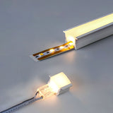 6x6mm 8x8mm Slim Led silicone cover profile of various size soft flexible for DIY led strip light