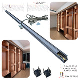 6x9mm Ultra Slim Recessed Under Shelf Light, Solderless Aluminium Profile for LED Strip, 1/2m 12V Under Cabinet Light, 3000K 4000K