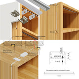 14x7mm Led aluminum channel holder bar profile for cabinet closet led strip light 1m 2m