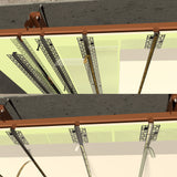 52x13mm Plaster-in LED Profile Seamless Recessed Drywall Channel 1M 2M Indirect Lighting Trimless